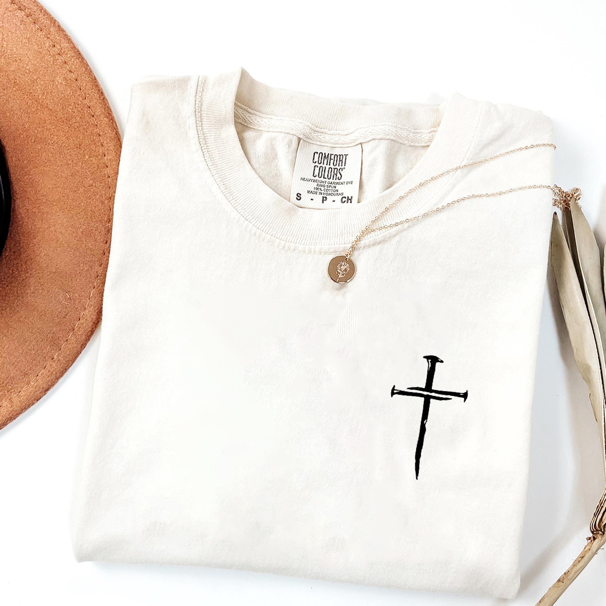 Comfort Colors®Cross Shirt, Faith Cross Shirt, Christian Gift, Faith Gift, Christian Shirts, Gift For Him, Gift For Her, Faith Cross, Fathers Day Shirt
